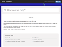 Tablet Screenshot of polaris-support.mojohelpdesk.com